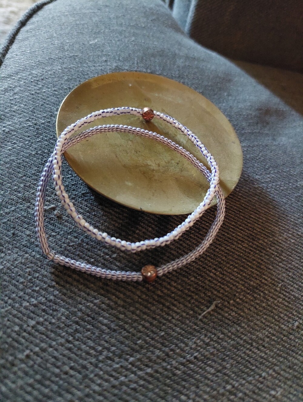 Striped Blue & White Bracelets Set